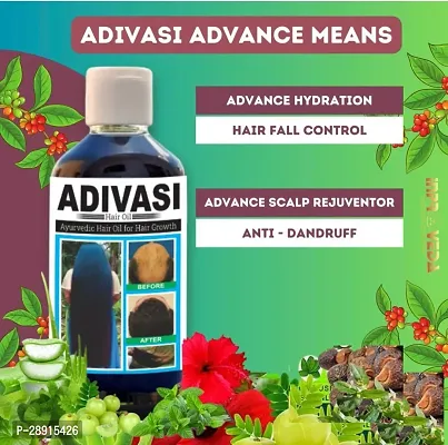 Classic Adivasi Ayurvedic Hair Oil For Helps To Growth Of Long Hair Hair Oil 250 Ml-thumb0