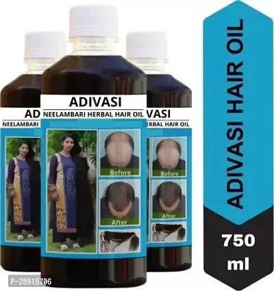 Classic Adivasi Neelambari,Kalkin Hair Care Herbal Neelgiri Oil750Ml Hair Oil 750 Ml Pack Of 3-thumb0