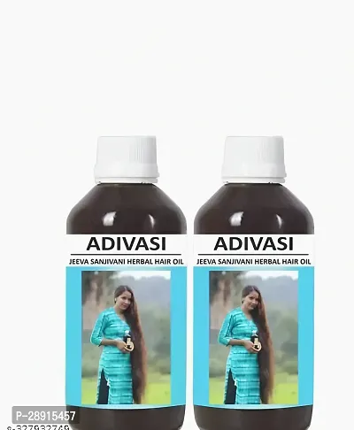 Classic Adivasi Jeeva Sanjivani Herbal Hair Oil Hair Oil 500 Ml Pack Of 2-thumb0