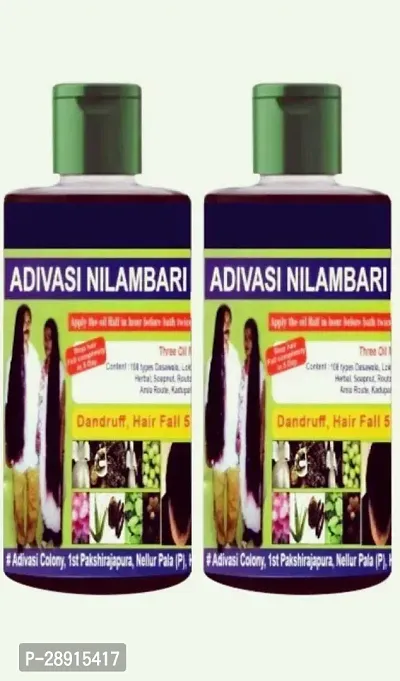 Classic Adivasi Herbal Hair Oil For Long Hair Reg 100+100 Hair Oil 200 Ml Pack Of 2-thumb0