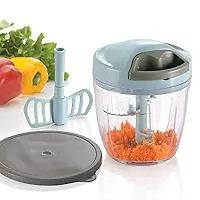 Kitchen Dori Handy Vegetable and Fruit Manual Chopper (1000 ml) (Multicolor)-thumb1