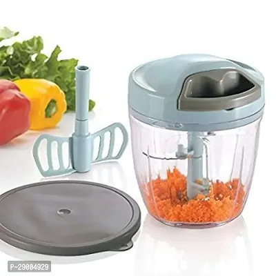 Kitchen Dori Handy Vegetable and Fruit Manual Chopper (1000 ml) (Multicolor)-thumb2