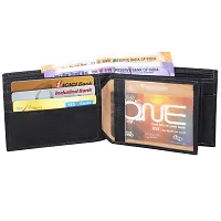 Pocket Bazar Men Casual Artificial Leather Wallet (Black)-thumb3