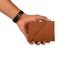 Pocket Bazar Men's wallet || Tan color || Leather Wallet for Men || multicard slots || 1 Coin Pocket || Hidden Compartment-thumb3