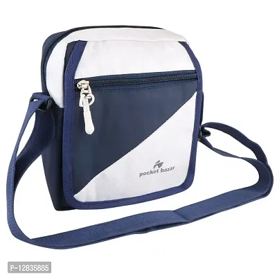 pocket bazar Sling Cross Body Travel Office Business Messenger One Side Shoulder Bag for Men Women (Grey)-thumb5