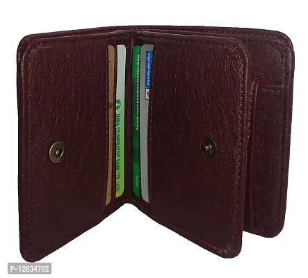 Pocket bazar Leather Wallet Men || Leather Wallet for Boys || Card Holder || 6 Card Slots || Purses || Money Wallet || Multicolor (Brown-02)-thumb3