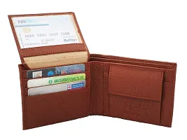 pocket bazar Men's wallet Tan color Artificial leather-thumb2