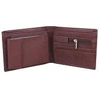 Pocket Bazar Men Casual Artificial Leather Wallet (Brown)-thumb2