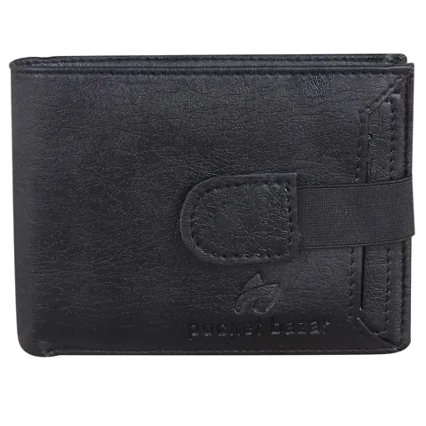 Stylish Artificial Leather Solid Wallet For Men