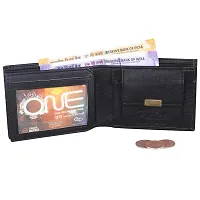 Pocket Bazar Men Casual Artificial Leather Wallet (Black)-thumb1