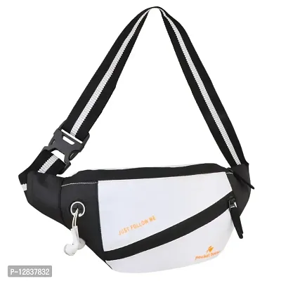 Pocket bazar Waist & Chest Bag (White)