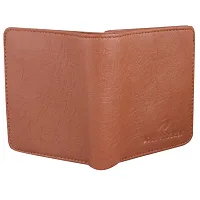 Pocket Bazar Men Casual Artificial Leather Wallet (Tan)-thumb3