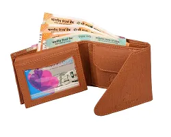 Pocket Bazar Men's wallet || Tan color || Leather Wallet for Men || multicard slots || 1 Coin Pocket || Hidden Compartment-thumb4