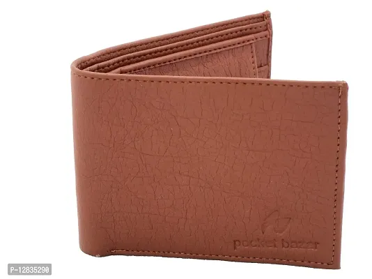 pocket bazar Men's wallet Tan color Artificial leather-thumb5