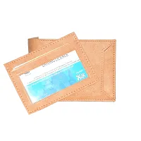 pocket bazar men's wallet beige color Artificial leather-thumb2