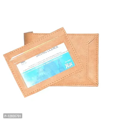 pocket bazar men's wallet beige color Artificial leather-thumb3