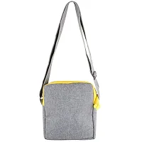 pocket bazar Sling Cross Body Travel Office Business Messenger One Side Shoulder Bag for Men Women (Yellow)-thumb1