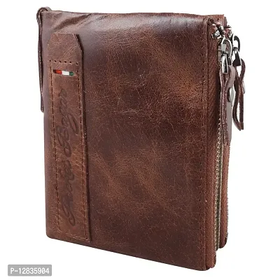 Pocket Bazar Men Casual Artificial Leather Wallet (Brown)