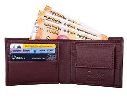 Pocket Bazar Men Purses || Casual || Artificial || Leather Wallet || 7 Card Slots || Wallet for Men (Brown-02)-thumb2