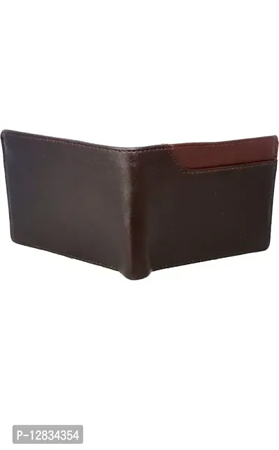 Pocket Bazar Men Casual Leather Wallet (Brown)-thumb2