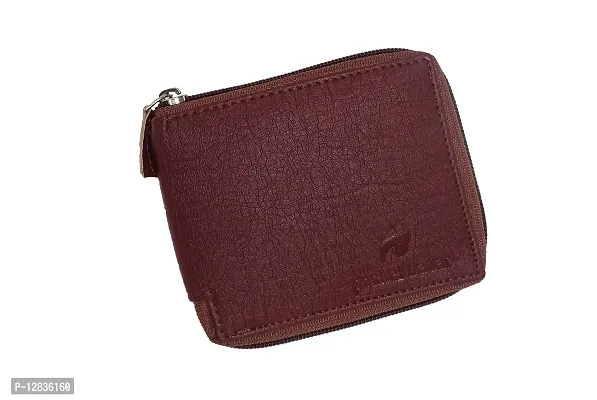 Pocket Bazar Men Wallet Brown color Artificial leather