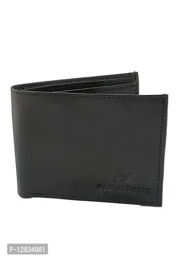 Pocket Bazar Men Casual Artificial Leather Wallet (Black) Trendy and Fashionable