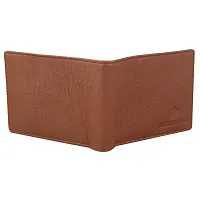 Pocket Bazar Men Casual Artificial Leather Wallet (Tan)-thumb3