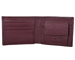 Pocket Bazar Men Purses || Casual || Artificial || Leather Wallet || 7 Card Slots || Wallet for Men (Brown-02)-thumb1