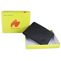 Pocket Bazar Men Casual Artificial Leather Wallet (Black)-thumb4