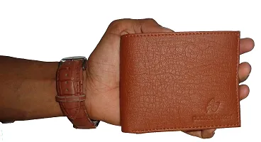 Pocket Bazar Men's wallet || Tan color || Leather Wallet for Men || multicard slots || 1 Coin Pocket || Hidden Compartment-thumb2