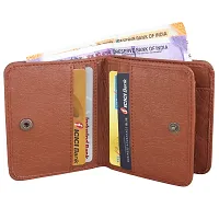 Pocket Bazar Men Casual Artificial Leather Wallet (Tan)-thumb2