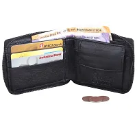 Pocket Bazar Men Casual Artificial Leather Wallet (Black)-thumb1