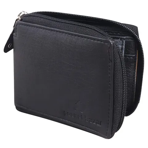 Pocket Bazar Men Casual Artificial Leather Wallet (Black)