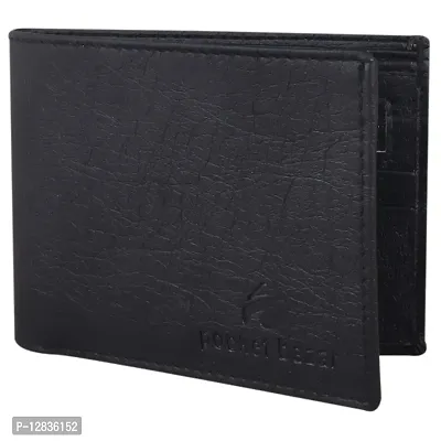 Pocket Bazar Men Casual Artificial Leather Wallet (Black)