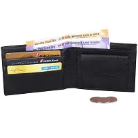 Pocket Bazar Men Purses || Casual || Artificial || Leather Wallet || 7 Card Slots || Wallet for Men (Black-01)-thumb2