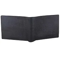 Pocket Bazar Men Casual Artificial Leather Wallet (Black)-thumb3