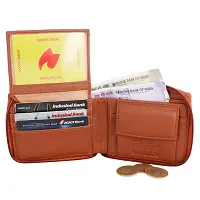 pocket bazar Men's Wallet Multi-Color Color Artificial Leather Wallet Multi Card Slot (3 Card Slot) (Tan)-thumb4