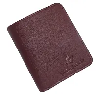 Pocket bazar Leather Wallet Men || Leather Wallet for Boys || Card Holder || 6 Card Slots || Purses || Money Wallet || Multicolor (Brown-02)-thumb1