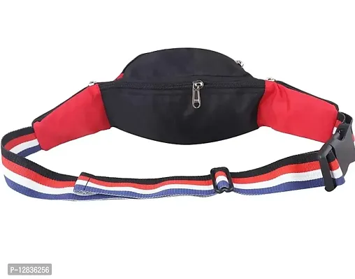 Pocket Bazar Waist  Chest Bag (Black  Red) Sporty Look-thumb3