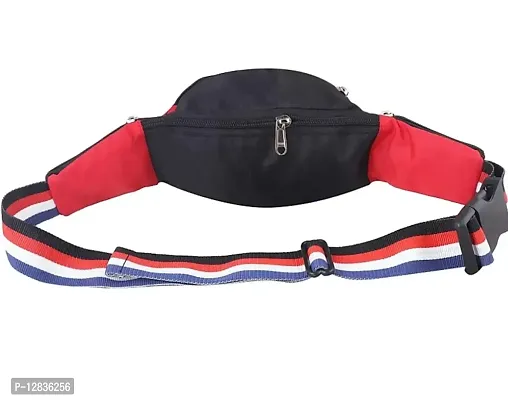 Pocket Bazar Waist  Chest Bag (Black  Red) Sporty Look-thumb4