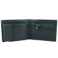 pocket bazar Men's Wallet Green Artificial Leather Wallet Multi Card Slots (10 Card Slots)-thumb1