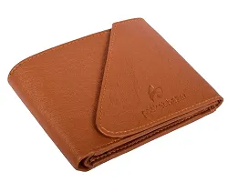 Pocket Bazar Men's wallet || Tan color || Leather Wallet for Men || multicard slots || 1 Coin Pocket || Hidden Compartment-thumb2