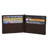 Pocket Bazar Money clip Men's wallet Brown color Genuine leather-thumb2