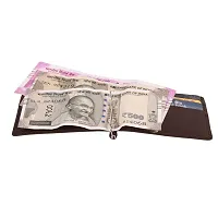 Pocket Bazar Money clip Men's wallet Brown color Genuine leather-thumb3