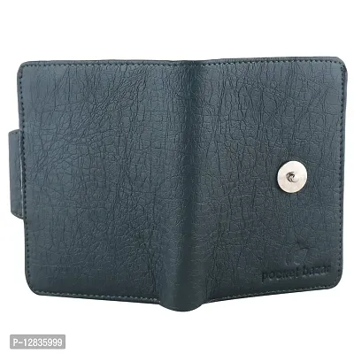 pocket bazar Men's Wallet Green Artificial Leather Wallet (10 Card Slots)-thumb5