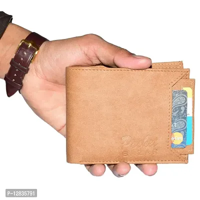 pocket bazar men's wallet beige color Artificial leather-thumb5