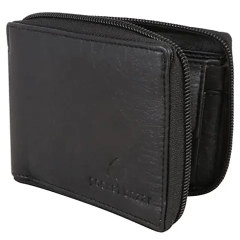 pocket bazar Men's Wallet Multi-Color Artificial Leather Wallet Zip Around Wallet Bifold (3 Card Slot)