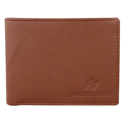 pocket bazar Men's Wallet Artificial Leather Wallet (10 Card Slots)