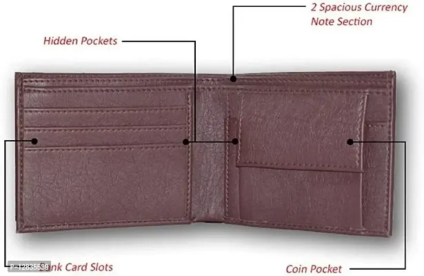 Pocket Bazar Men Purses || Casual || Artificial || Leather Wallet || 7 Card Slots || Wallet for Men (Brown-02)-thumb4