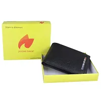 pocket bazar Men's Wallet Black Artificial Leather Wallet ATM (7 Card Slots)-thumb4